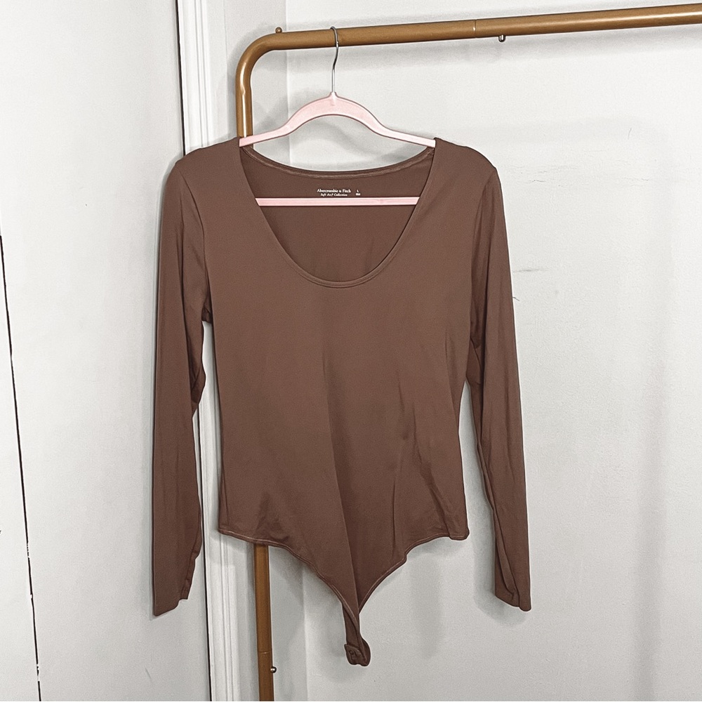 Abercrombie Soft A&F Seamless Matte Crewneck Long… - image 1